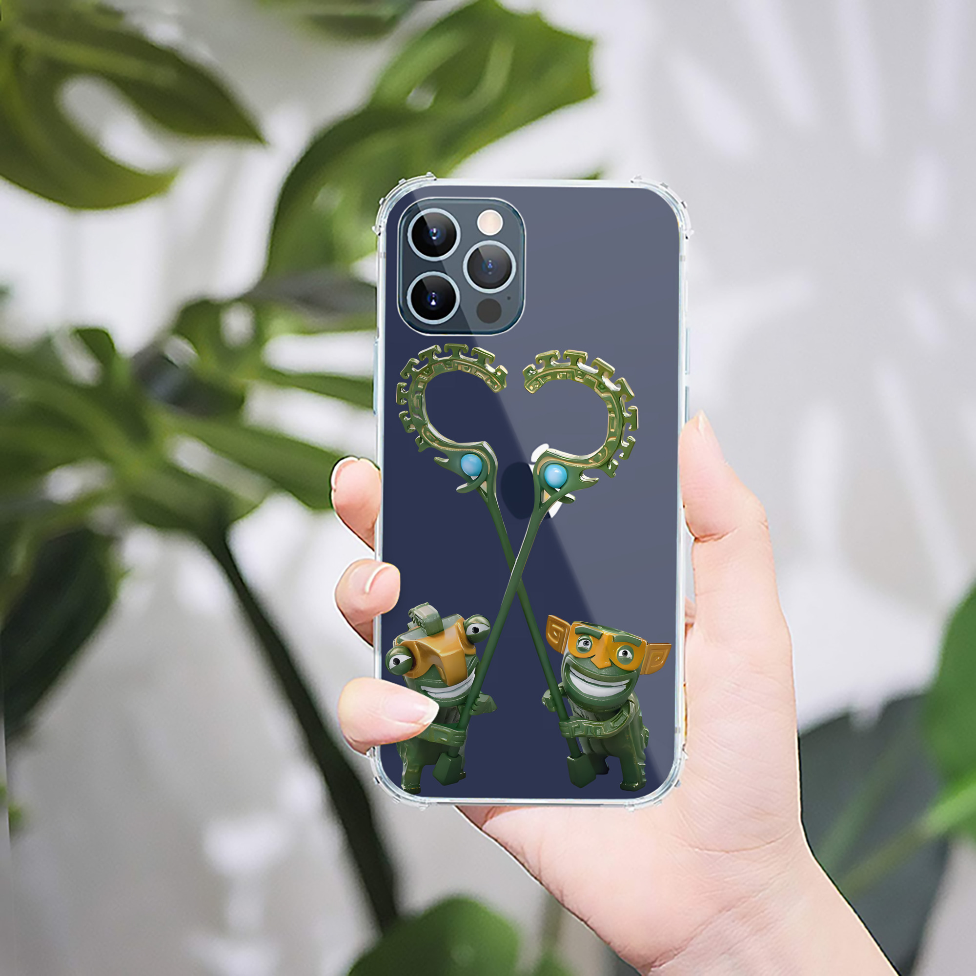 （画像用） Ne Zha 2 ナタ 魔童の大暴れ 【iPhone 12シリーズ対応】透明スマホケース（クリアソフトケース）